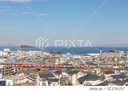 東京湾と京浜急行堀ノ内駅付近 東京湾と京浜急行堀ノ内駅付近 52124197