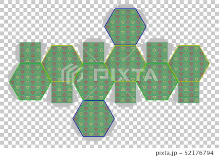 切頂八面体の展開図 52176794