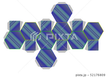 切頂八面体の展開図 52176809