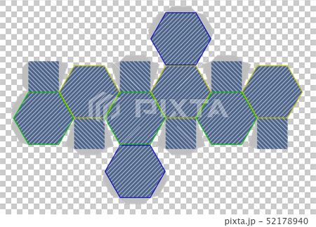 切頂八面体の展開図 52178940