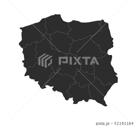 poland map with regions poland map with regions 52191164