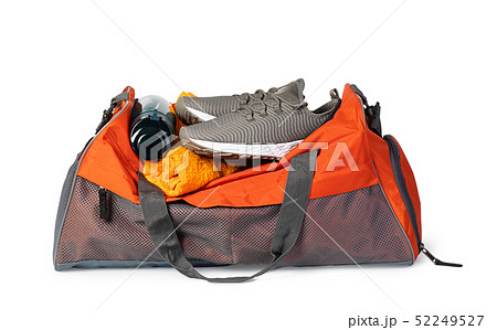 Sports bag with sports equipment Sports bag with sports equipment 52249527