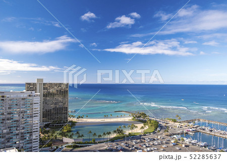 【ハワイ】ワイキキ　カハナモクビーチとデューク・カハナモク・ラグーン 52285637