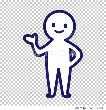 人物　人間　シンプル　デフォルメ　どうぞ 52395401