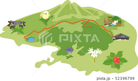 利尻島ポン山マップ 52396799
