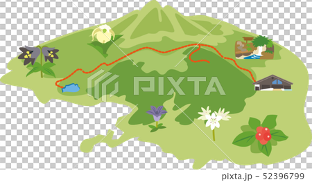 利尻島ポン山マップ 52396799