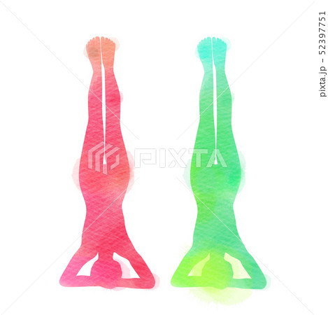 Double Exposure Illustration. Side view of Young Double Exposure Illustration. Side view of Young 52397751