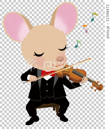 2020子年年賀四重奏＿バイオリン＿ねずみ 52398472