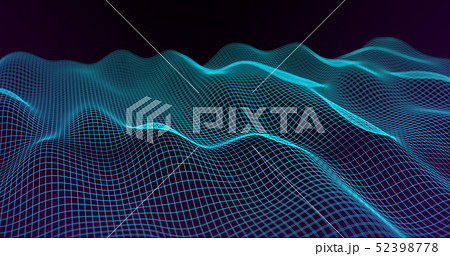 Abstract big data futuristic light wallpaper background design. Science dark pattern with structure 52398778