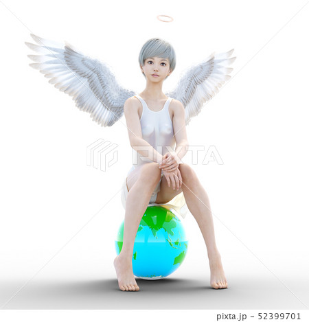 可愛い天使　perming3DCG　イラスト素材 52399701