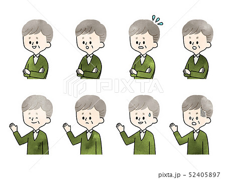 シニア男性-表情 シニア男性-表情 52405897