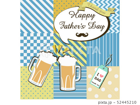 父の日のバッジ。デザイン。イラスト。素材。 52445210
