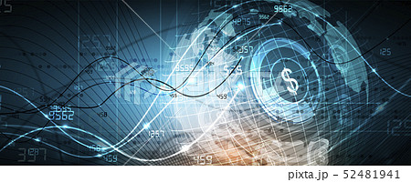 Abstract finance and business background with grap Abstract finance and business background with grap 52481941