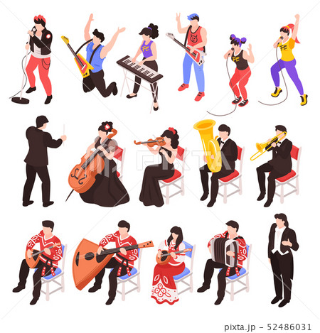 Musicians Isometric Set 52486031
