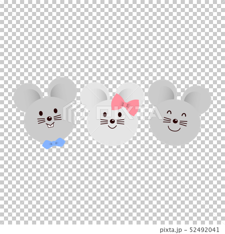 ネズミのイラスト４ 52492041