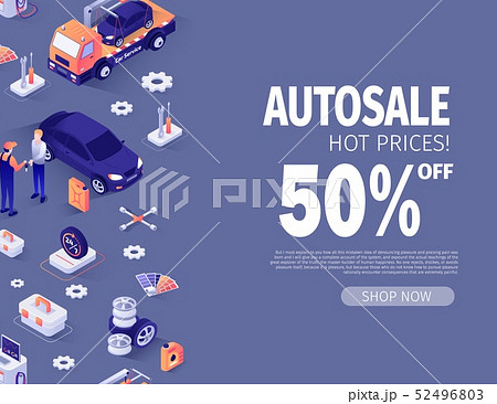 Banner Offering Autosale up to 50 Percent Off Banner Offering Autosale up to 50 Percent Off 52496803