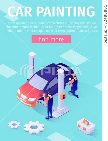 Vertical Poster for Online Car Painting Service 52496861