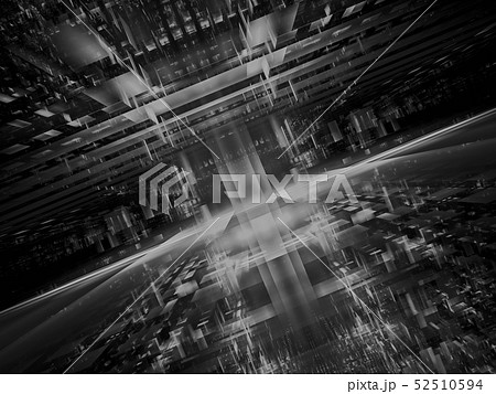 Abstract futuristic portal or space station - digitally generated image 52510594