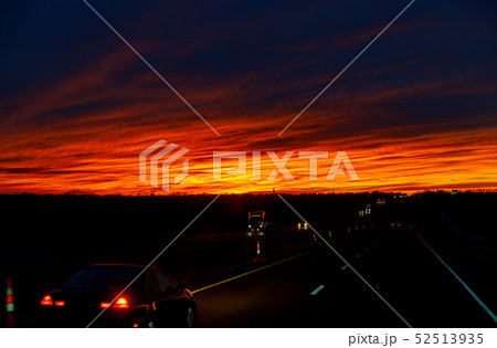 Car illuminates the roadway in this scenic 52513935