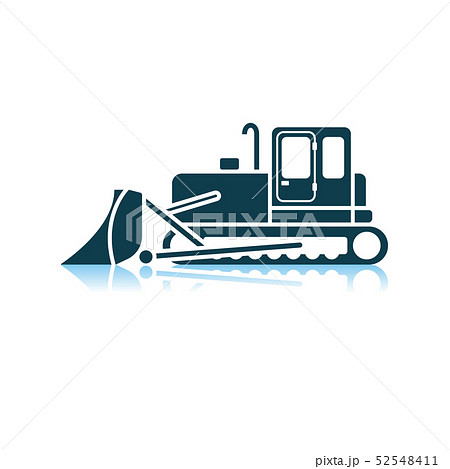 Icon Of Construction Bulldozer 52548411