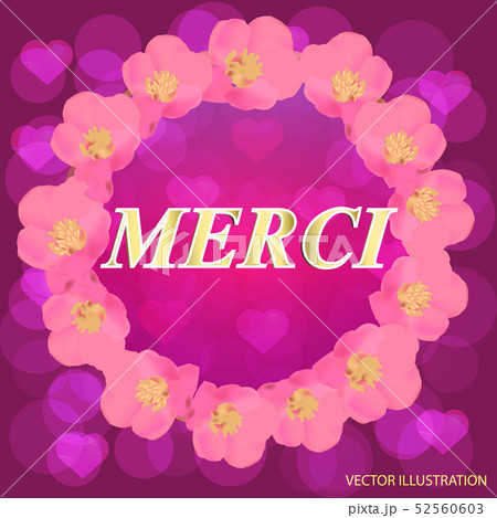 Thank You banner. Illustration with pink background. Thank You banner. Illustration with pink background. 52560603