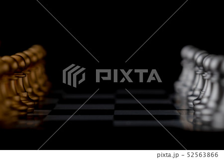 Gold and silver chess 52563866