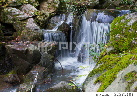奈良公園の川の小滝 52581182