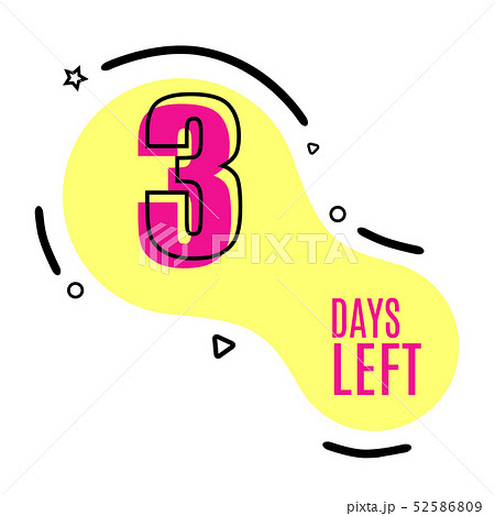 Shape logo number of days left 52586809