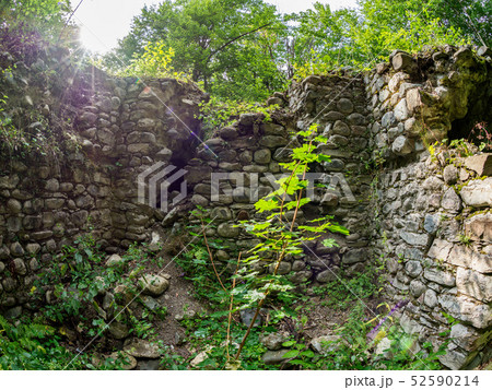 The ruins of an ancient stone fortress The ruins of an ancient stone fortress 52590214