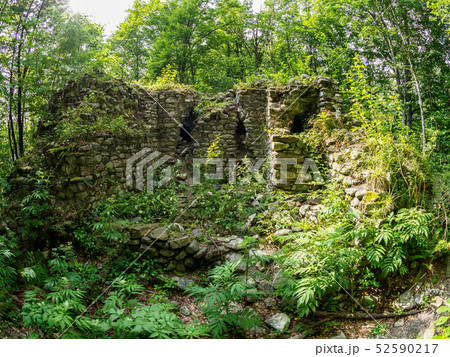 The ruins of an ancient stone fortress The ruins of an ancient stone fortress 52590217