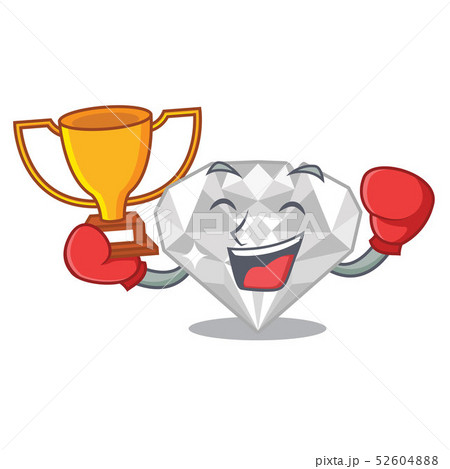 Boxing winner white diamond in the character box 52604888