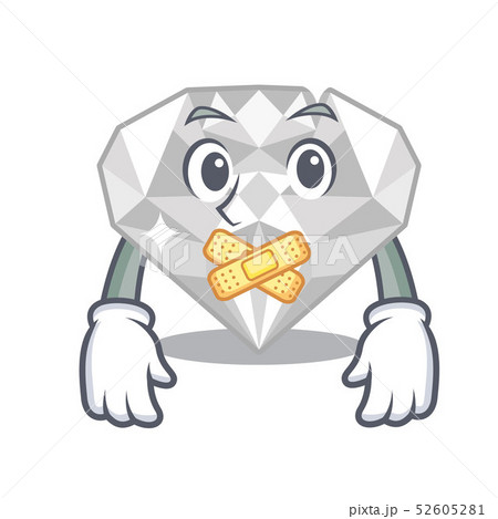 Silent white diamond in the character box 52605281