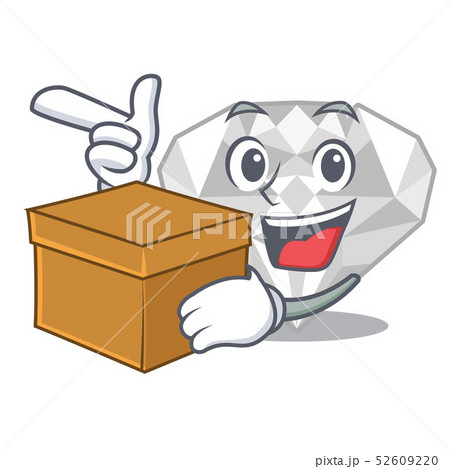 With box white diamond in a mascot bag With box white diamond in a mascot bag 52609220