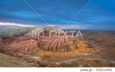 Panoramicl view of Aktau Mountains, Altyn Emel, 52621942