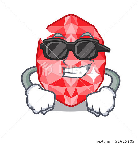 Super cool ruby gems isolated with the character 52625205