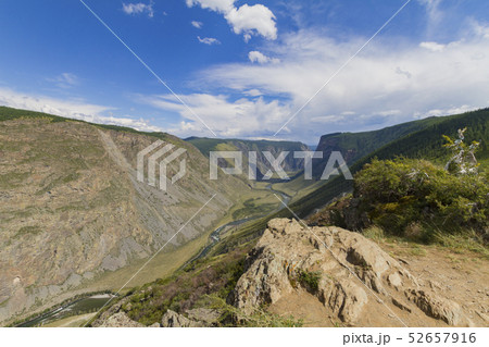 Valley of the river, top view Valley of the river, top view 52657916