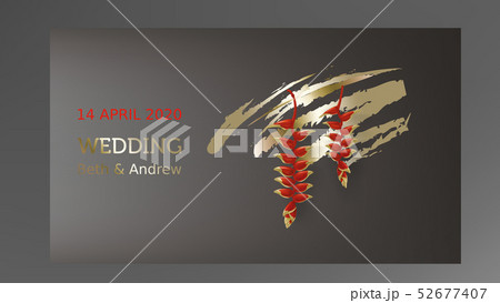 Tropical black and gold leaves on dark background Tropical black and gold leaves on dark background 52677407