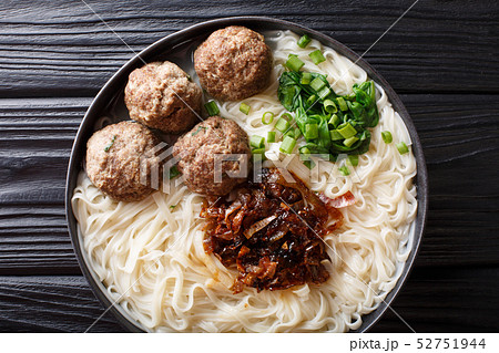 Bakso is Indonesian meatball served with noodles, 52751944