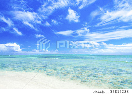 ハワイイメージ キレイな海のイラスト素材 52812288 Pixta