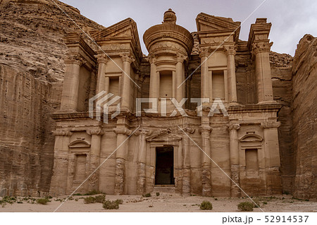 The Treasury at Petra Ruins in Jordan 52914537
