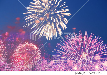 Celebratory colorful fireworks Celebratory colorful fireworks 52939458