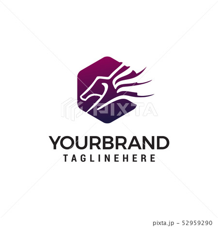 pegasus logo design concept template vector 52959290