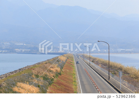 長崎_諫早湾干拓堤防道路 52962366