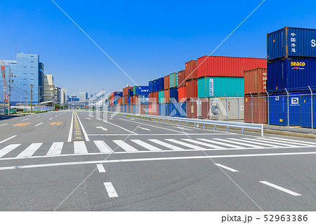 品川ふ頭_国際貨物コンテナ 品川ふ頭_国際貨物コンテナ 52963386