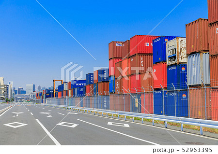 品川ふ頭_国際貨物コンテナ 品川ふ頭_国際貨物コンテナ 52963395