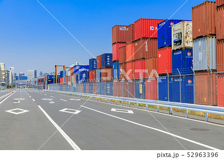 品川ふ頭_国際貨物コンテナ 52963396