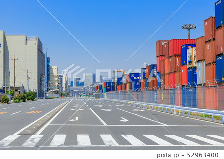 品川ふ頭_国際貨物コンテナ 52963400