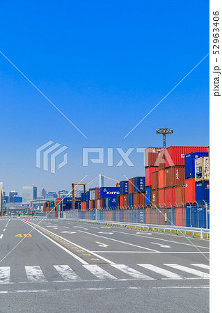 品川ふ頭_国際貨物コンテナ 品川ふ頭_国際貨物コンテナ 52963406