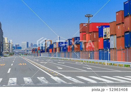 品川ふ頭_国際貨物コンテナ 52963408
