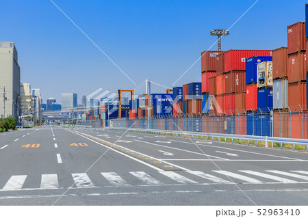 品川ふ頭_国際貨物コンテナ 品川ふ頭_国際貨物コンテナ 52963410